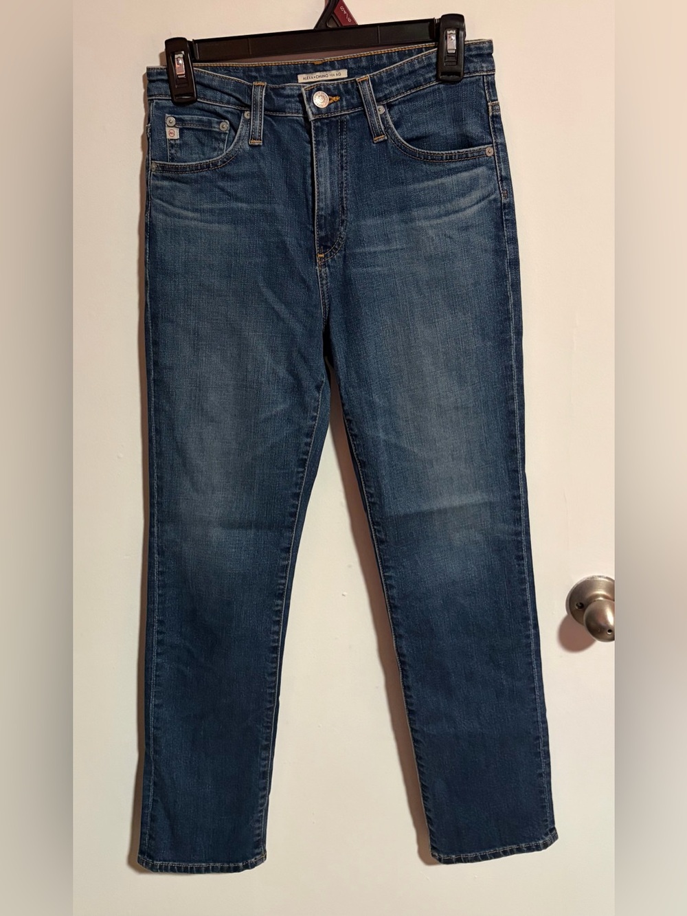 AG Adriano Goldschmied Alexa Chung The Stevie Crop Slim Straight Jeans
